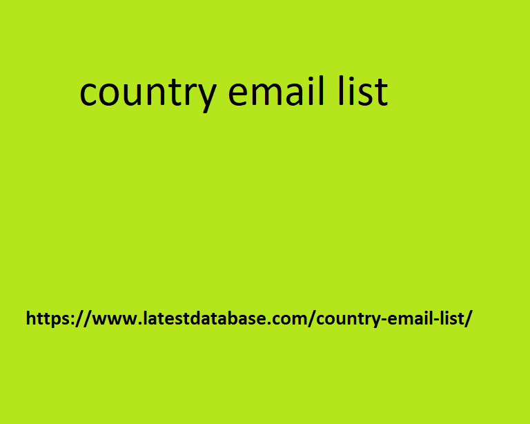 country-email-list